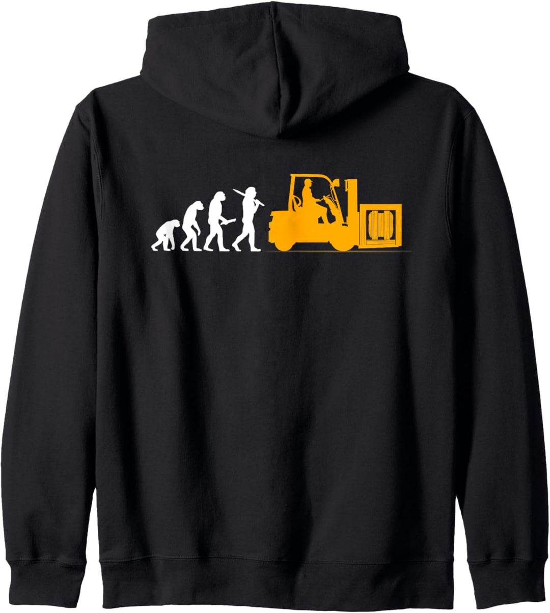 Gabelstaplerfahrer-Design auf der Rückseite der Kleidung Kapuzenjacke