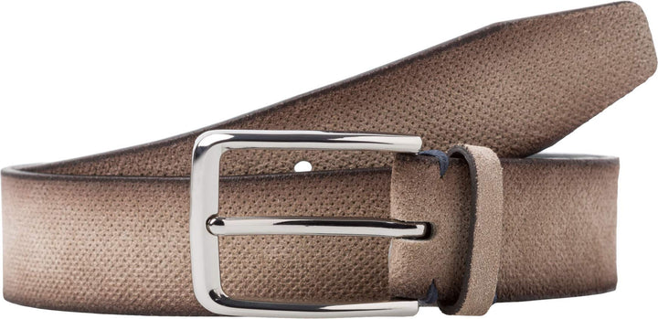 BRAX Herren Style Veloursledergürtel Gürtel 85 Sand, 85 Sand
