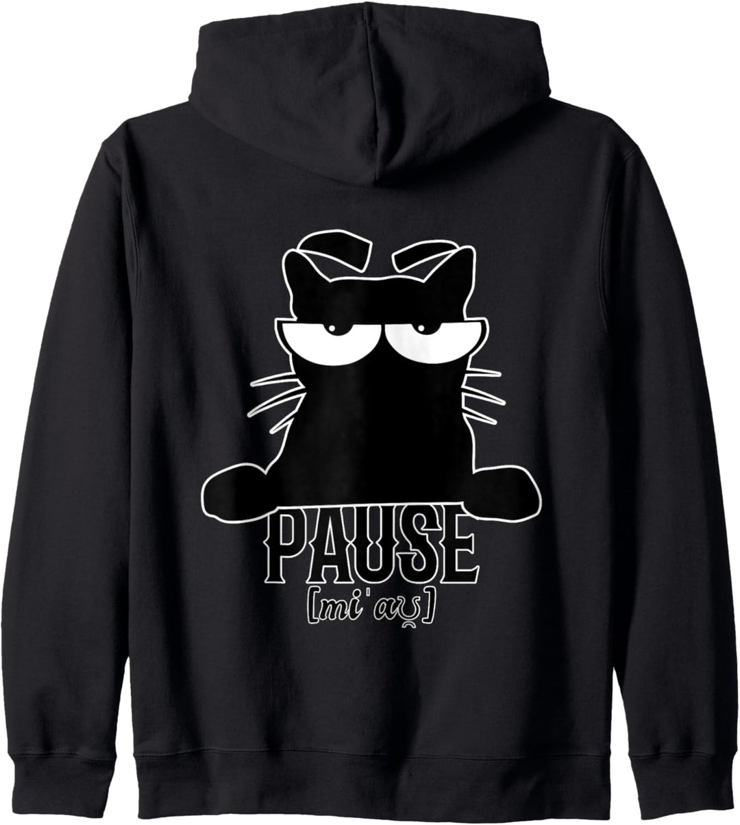 Schwarze Katze - Black Cat Pausenjacke - Was kuckst Du So? Kapuzenjacke