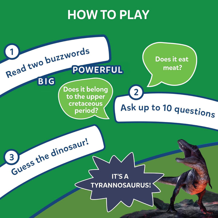 Skillmatics Guess in 10 Deadly Dinosaurs, Kartenspiel mit cleveren Fragen, super unterhaltsames Spie