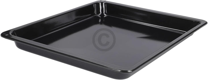 Backblech kompatibel mit Amica 9065936 hohes schwarzes emailliertes Kombiblech Fettpfanne