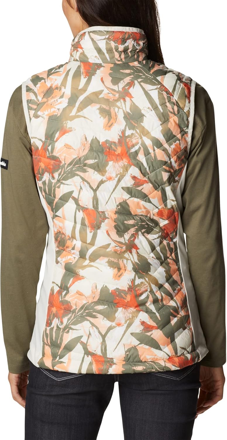 Columbia Damen Powder Pass Weste, Chalk Floriculture Print