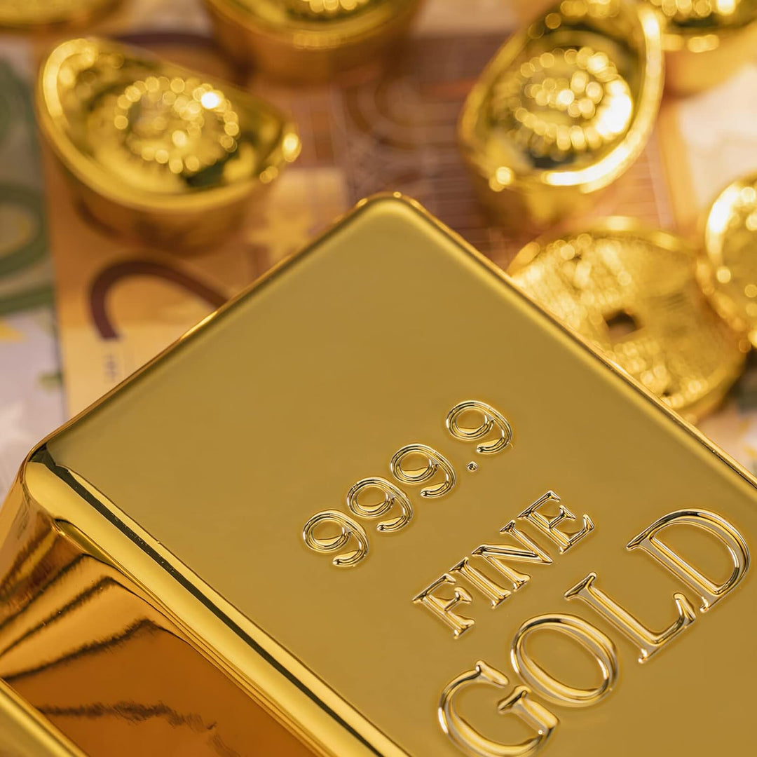 Gadpiparty 5 Stück Riegel Ziegel Barren Glitzernde Film-Requisite Simulierte Geschenkboxen Süssigkei