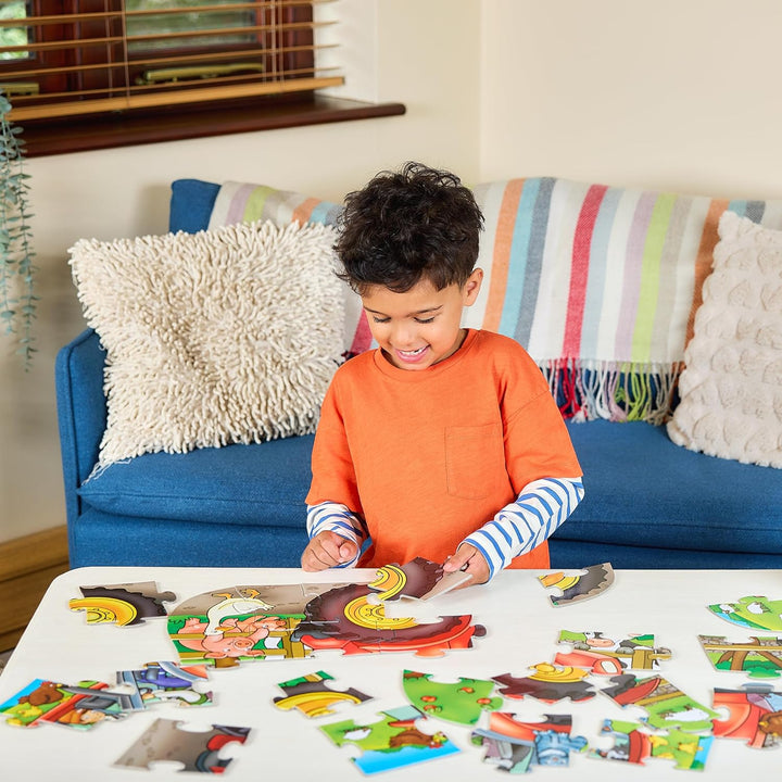 Orchard Toys Big Tractor Jigsaw Puzzle, 25-Piece Farm Themed Shaped Puzzle for Ages 3-6, Includes Po