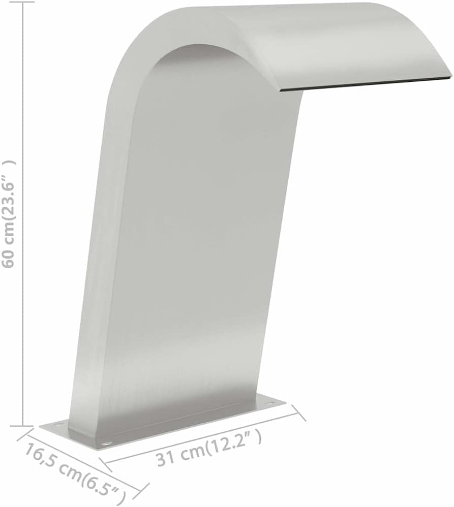 vidaXL Pool Wasserfall Brunnen Schwalldusche Schwallbrause Wasserfontäne Poolfontäne Wasserschwall S