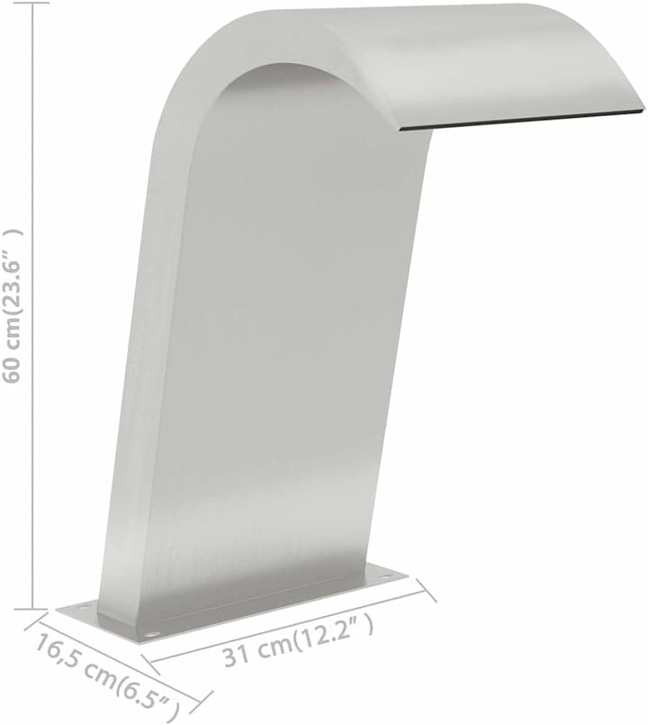 vidaXL Pool Wasserfall Brunnen Schwalldusche Schwallbrause Wasserfontäne Poolfontäne Wasserschwall S
