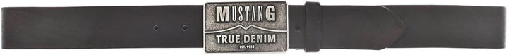 MUSTANG Herren Gürtel Vollrindledergürtel 85 Schwarz, 85 Schwarz