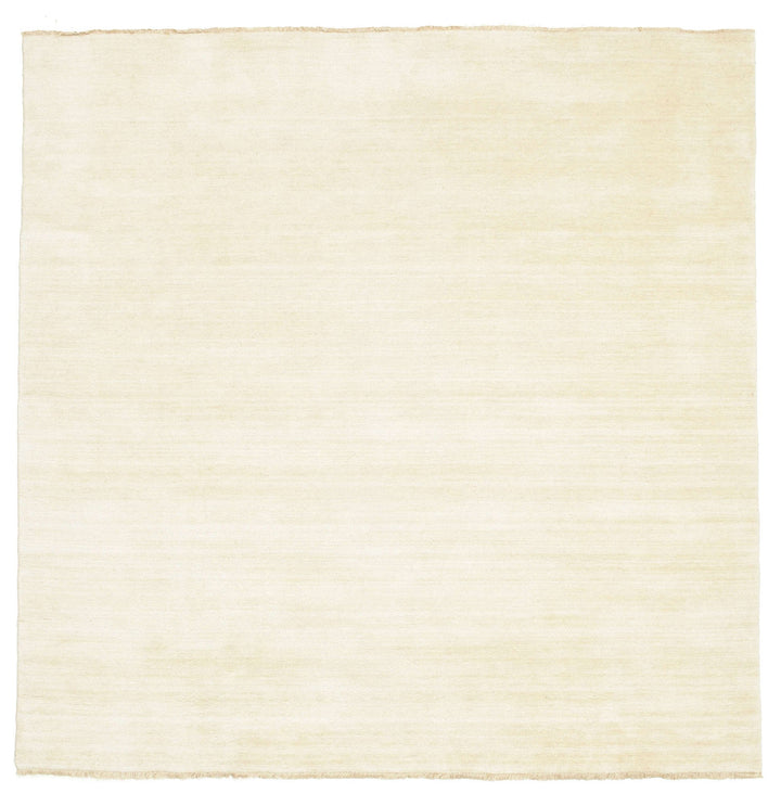 RugVista Handloom Fringes, Teppich, Shaggy/Handloom, 200 x cm, Quadratisch, Niedriger Stapel, Wohnzi