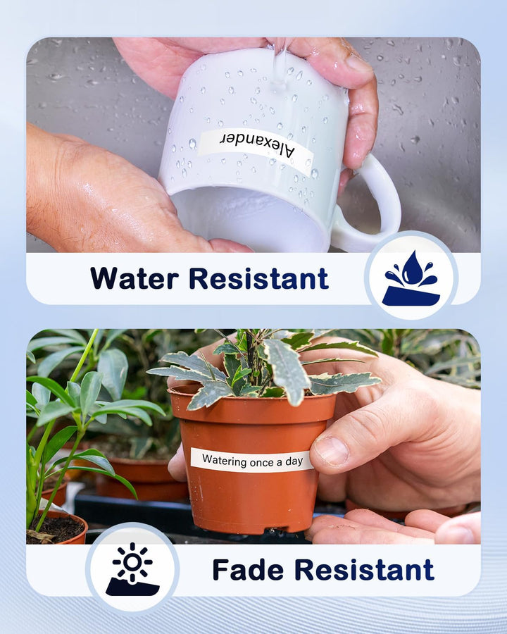 Anycolor TZe-231 12mm Weiss Laminated Schriftband kompatibel mit Brother P-touch Bänder 12mm 0.47 Tz