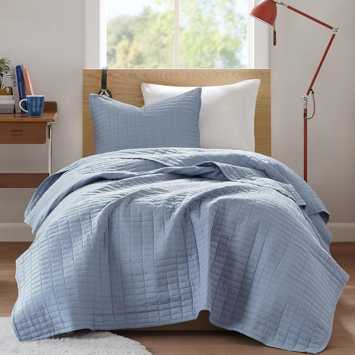 Comfort Spaces Kienna Steppdecken-Set – luxuriöses doppelseitiges Steppdesign Ganzjährig, leicht, Ta
