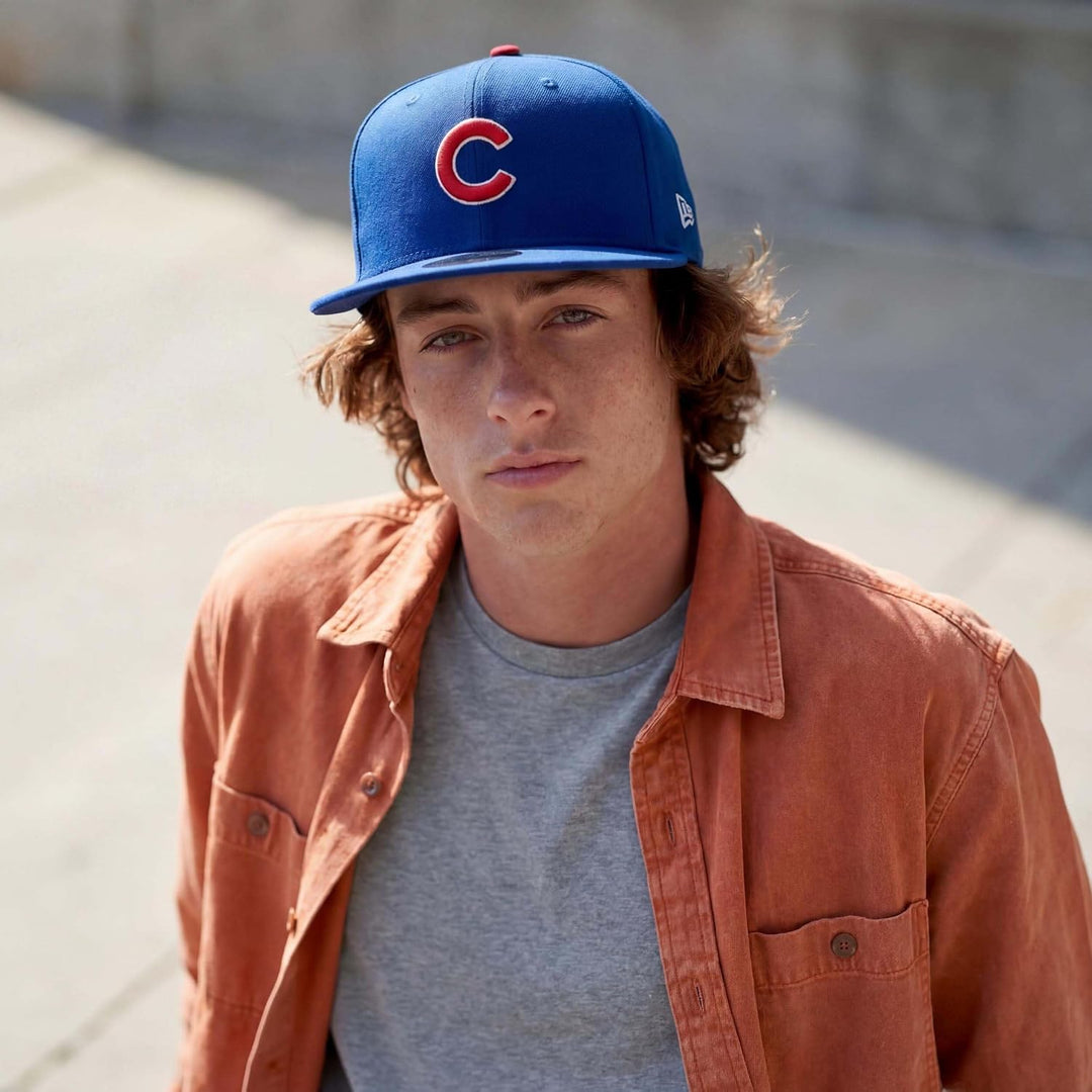 New Era Chicago Cubs MLB AC Performance Blue 59Fifty Basecap 56 Blau, 56 Blau