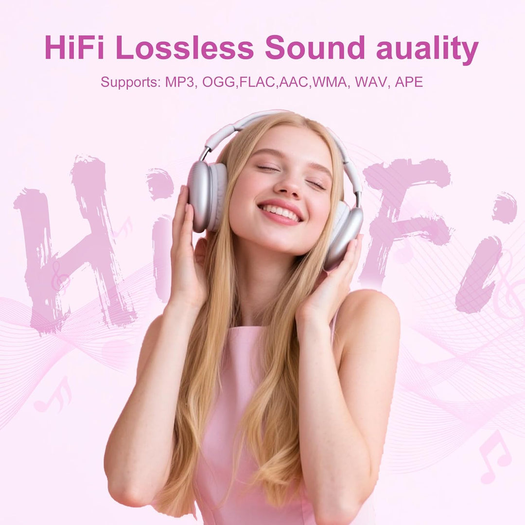 SWOFY 128GB MP3-Player mit Bluetooth 5.3-2,4-Zoll Touchscreen, HiFi-Klang, integrierter Lautsprecher