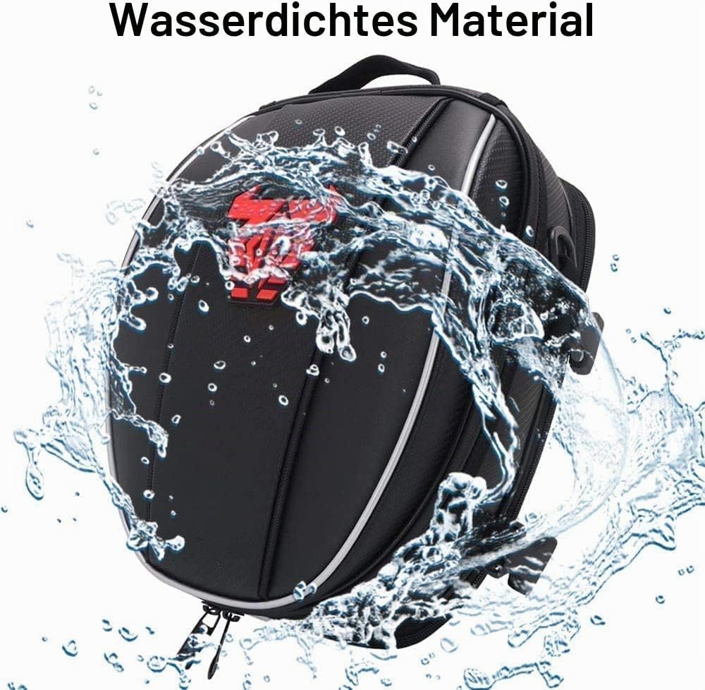 Motorrad-Hecktasche, wasserdicht, Mikrofaser, Gepäcktasche, Sitztasche, multifunktional, Fahrradtasc