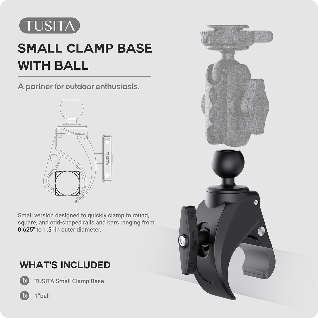 TUSITA Lock 360 Halterung Kleine Klaue Klemmbasis mit 1" Kugel