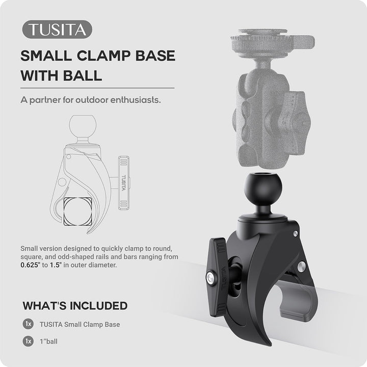TUSITA Lock 360 Halterung Kleine Klaue Klemmbasis mit 1" Kugel