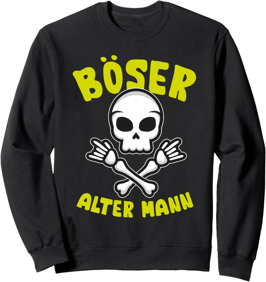 Böser Alter Mann Scary Comic Sweatshirt