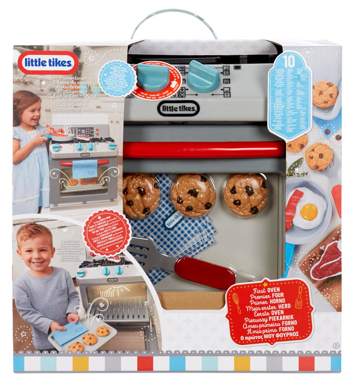 Little Tikes Retro '50s Inspired Oven - Realistisches Spielgerät für Kinder - Spielküche mit 11 Koch