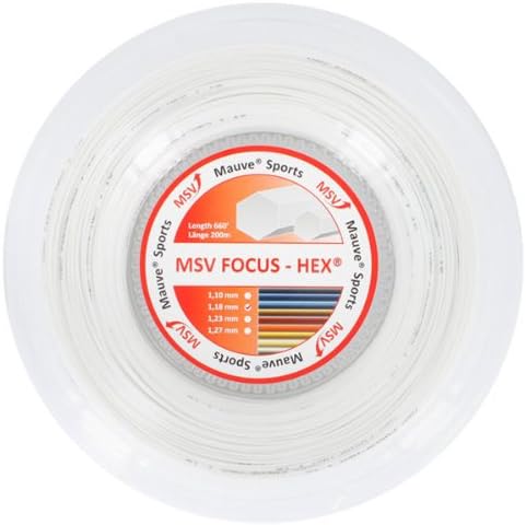 MSV Saitenrolle Focus-HEX 1.18mm Weiss, 1.18mm Weiss