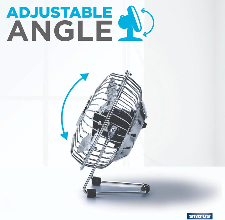 Status USB Tischventilator | 10,2 cm tragbarer Mini-Ventilator | Single Speed Kleiner Ventilator | C