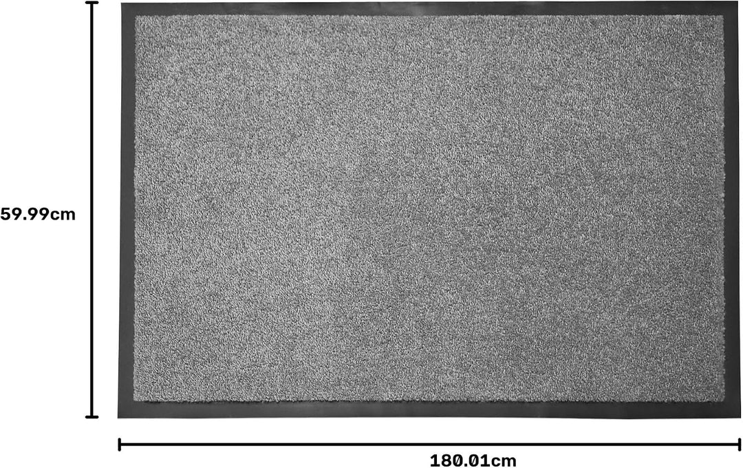 Floordirekt Schmutzfangmatte Monochrom | Fussmatte in 10 Grössen &amp; 8 Farben | Türmatte für innen &amp; a