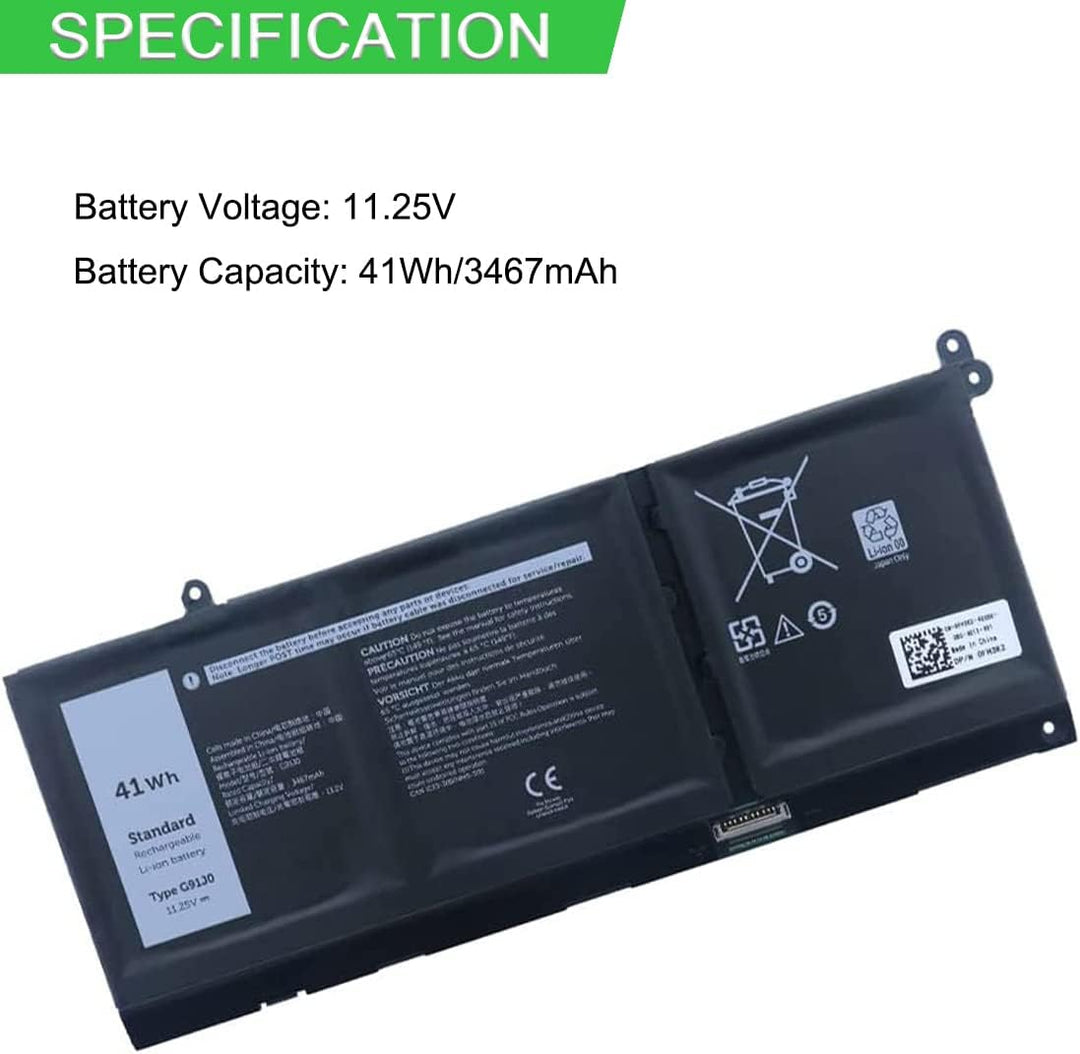 XITAIAN 11.25V G91J0 V6W33 Ersatz Akku Kompatibel mit Dell Inspiron 5310 3511 5510 5410 5518 3510 35