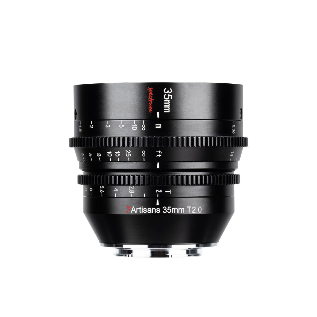 7artisans 35 mm T2.0 grosse Blende, Vollrahmen-Cine-Objektiv, kompatibel mit Nikon Z-Mount, manuelle
