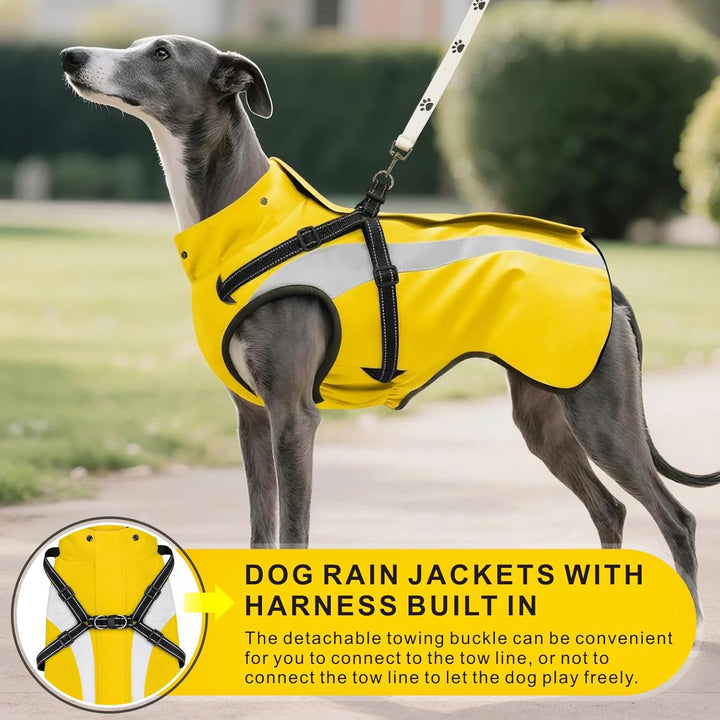 Hund Regenmantel wasserdichte Regenmäntel für Hunde Regenjacken mit Kapuze Haustier Regen Poncho Man