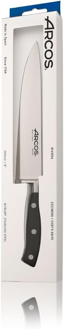 Arcos Serie Riviera - Kochmesser - Klinge aus Nitrum geschmiedetem Edelstahl 200 mm - HandGriff Poly