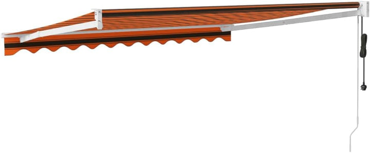 vidaXL Markise, Sonnenmarkise mit Kurbel Automatisch, Gelenkarmmarkise für Terrasse Balkon, Sonnensc