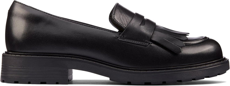 Clarks Damen Orinoco2loafer Loafer 37 EU Blk Hishine Lea, 37 EU Blk Hishine Lea