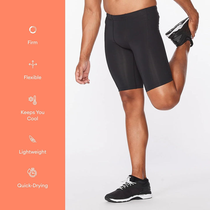 2XU Herren Core Compression Shorts XL Schwarz/Silber, XL Schwarz/Silber