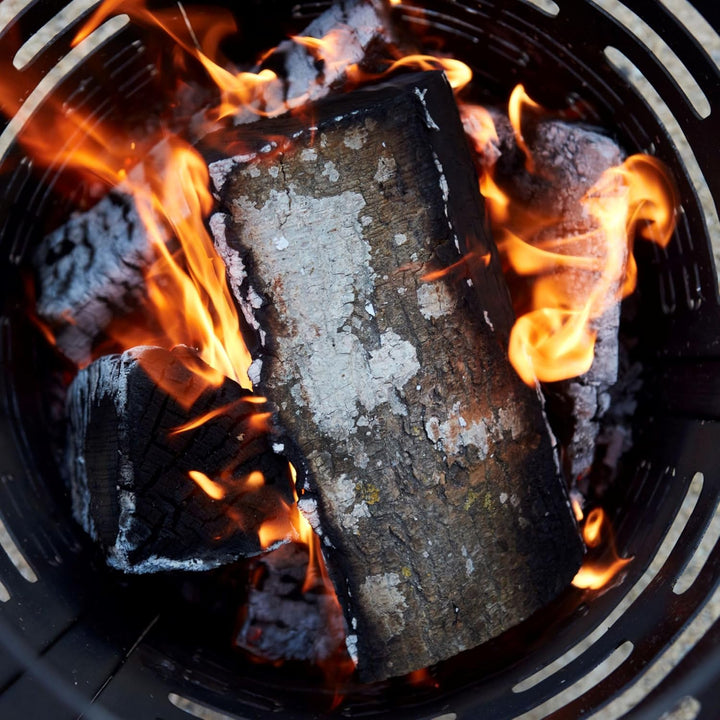 Barbecook Feuerkorb Jules mit Aschekasten aus vorgerostetem Cortenstahl, Feuerkorb BBQ Outdoors, 43x