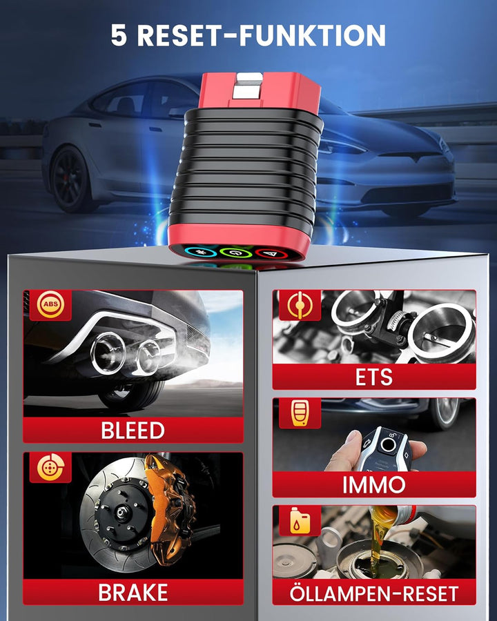 OBD2 Bluetooth Adapter, THINKCAR THINKDIAG BD6 OBD2 Diagnosegerät Mit Alle Systemdiagnosen + 5 Reset