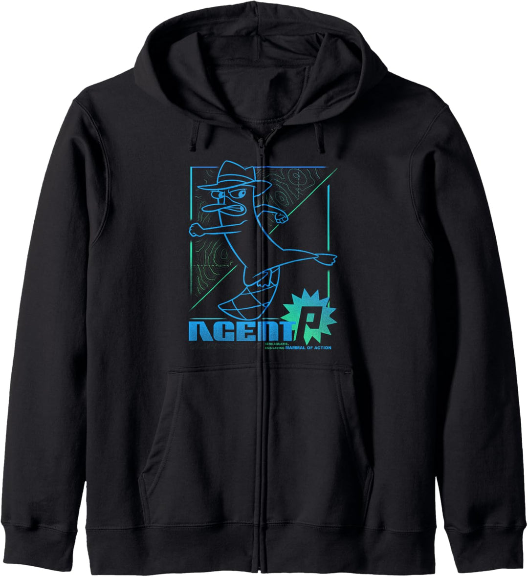 Disney Phineas und Ferb Perry Platypus Mammal Of Action Kapuzenjacke