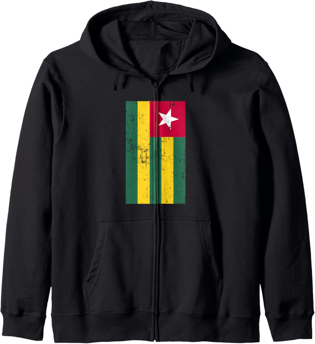 Togo Togolese Republic West Africa Distressed Flag Kapuzenjacke
