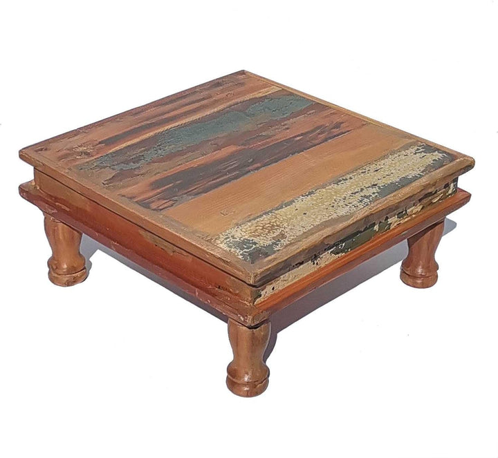 Casa Moro Shabby Chic Tisch Siera M 40x40 cm braun bunt quadratisch aus Altholz gefertigt | Bajot Be