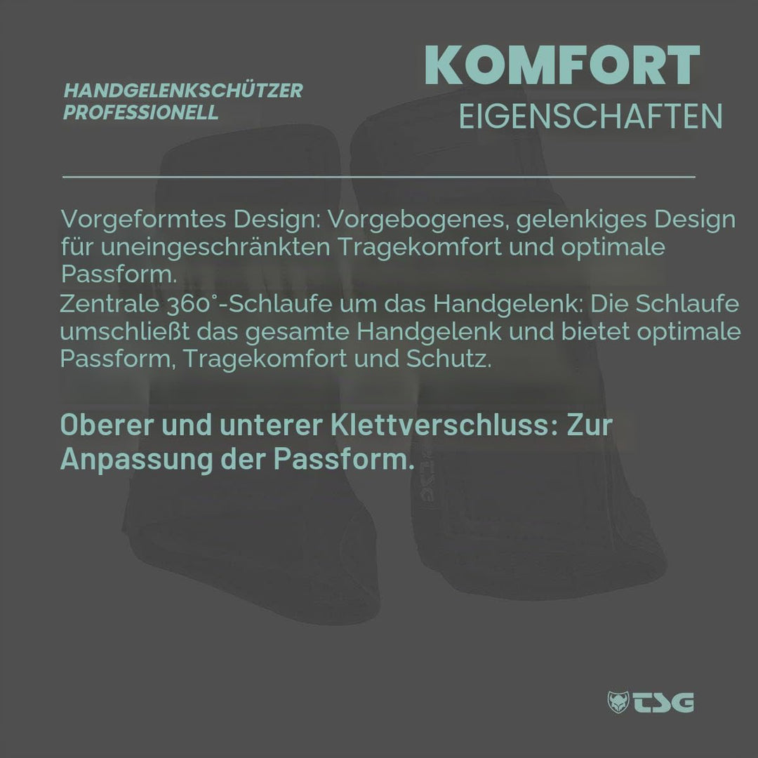 TSG Protector Wristguard Professional M Schwarz, M Schwarz