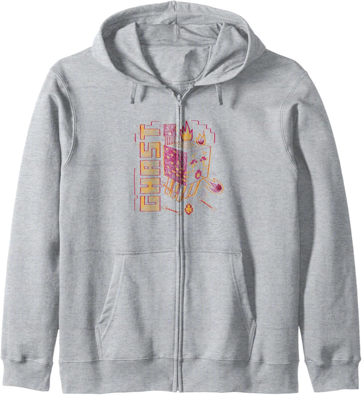 Minecraft Ghast Red Outline Feuerball Kapuzenjacke