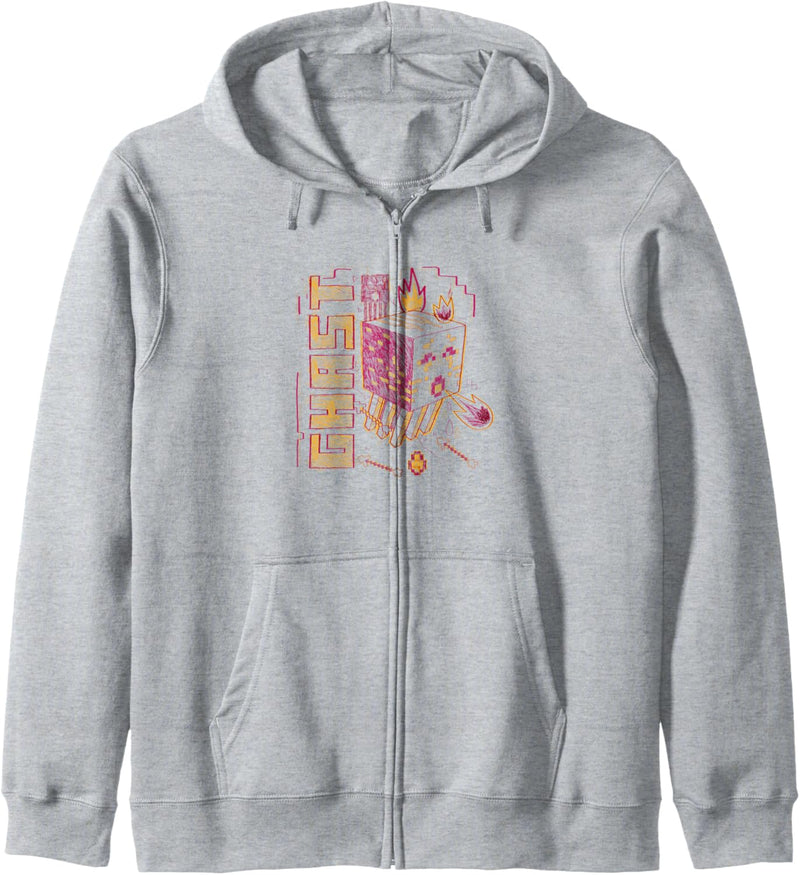 Minecraft Ghast Red Outline Feuerball Kapuzenjacke
