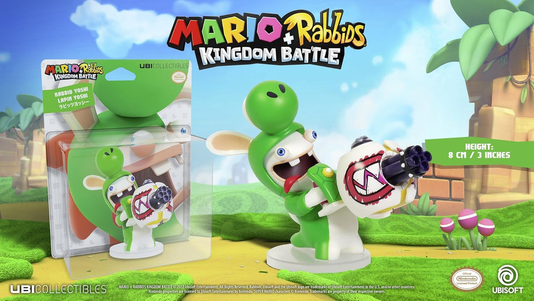 Mario & Rabbids Kingdom Battle - Figur Rabbid Yoshi (8 cm) 8cm Yoshi, 8cm Yoshi