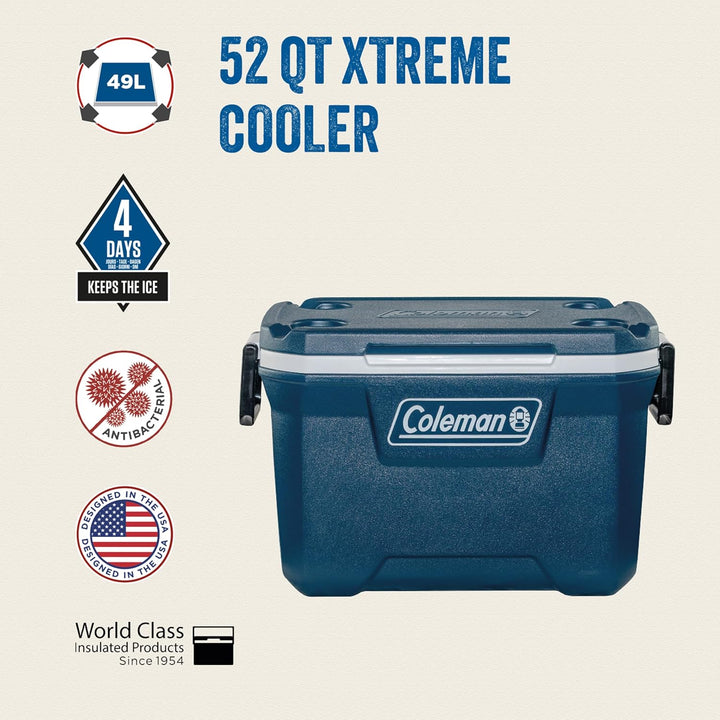 Coleman Xtreme Kühlbox, grosse Thermobox mit Fassungsvermögen, hochwertige PU-Vollschaumkernisolieru