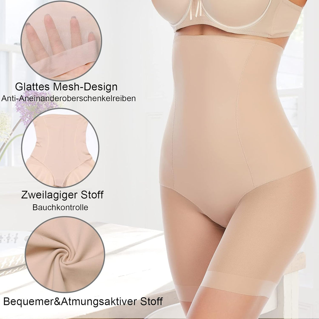 Bauchweg Unterhose Damen Shapewear Miederhose Hohe Taille Figurformende Unterwäsche Leggings Miederp