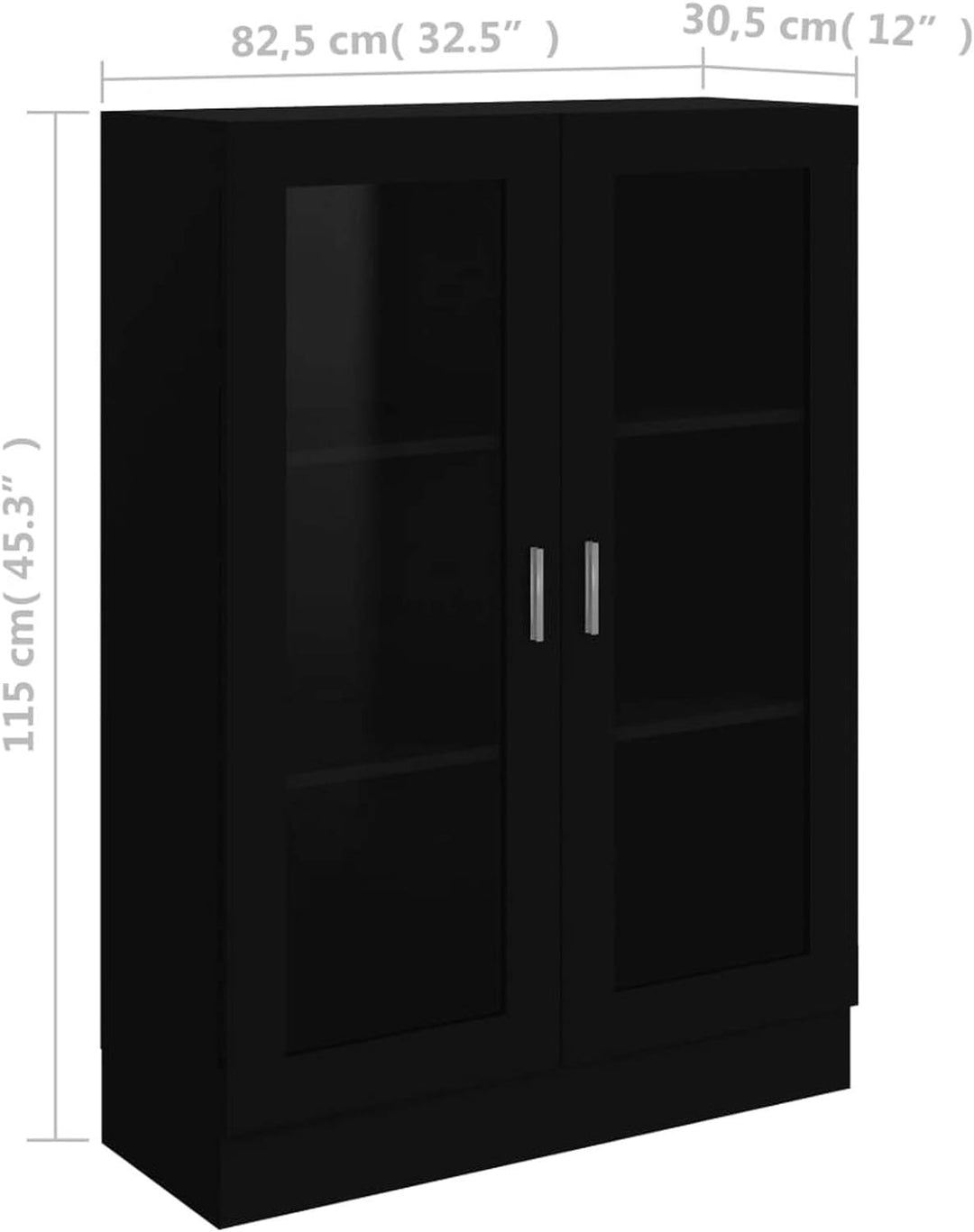 Festnight Vitrinenschrank Bücherschrank Sideboard Kommode Beistellschrank Mehrzweckschrank Standschr