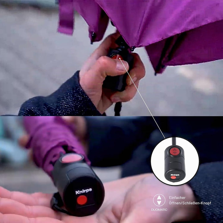 Knirps Taschenschirm U.200 Ultra Light Duomatic Vision Berry, Berry
