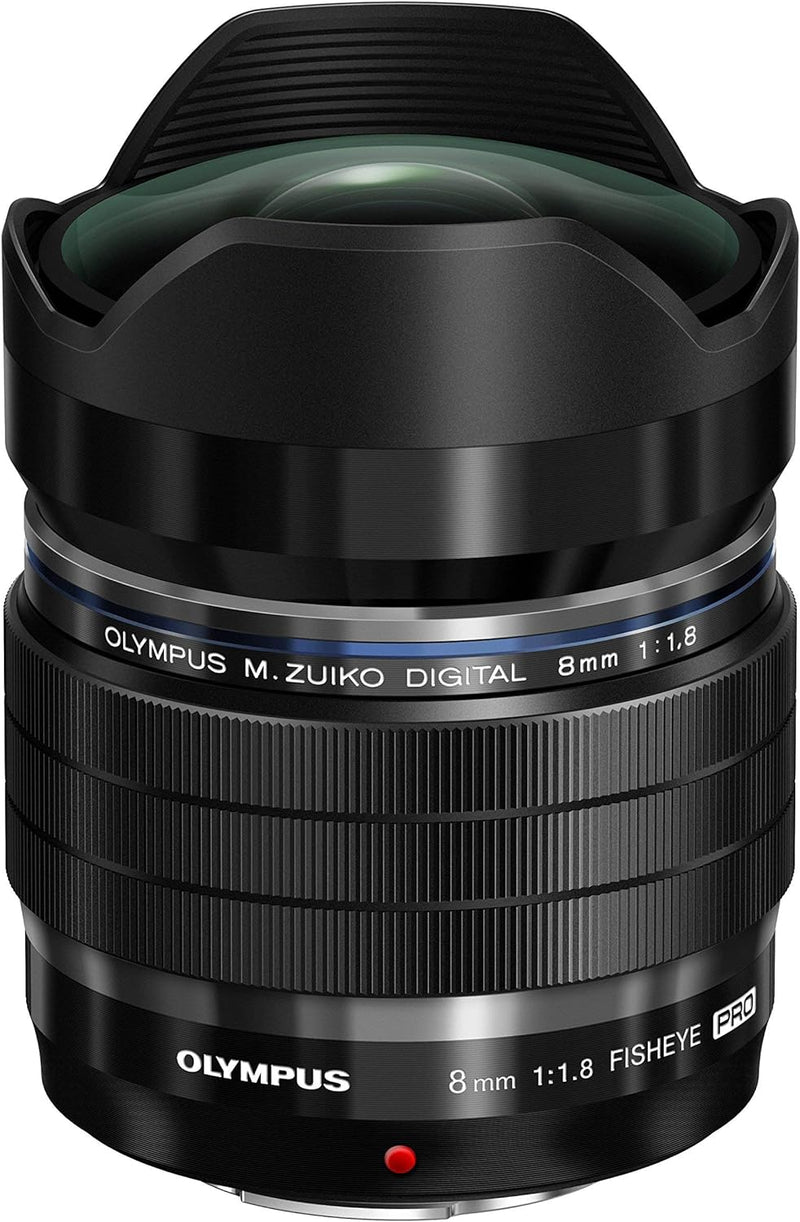 Olympus M.Zuiko Digital ED 8mm F1.8 PRO Objektiv, lichtstarke Festbrennweite, geeignet für alle MFT-