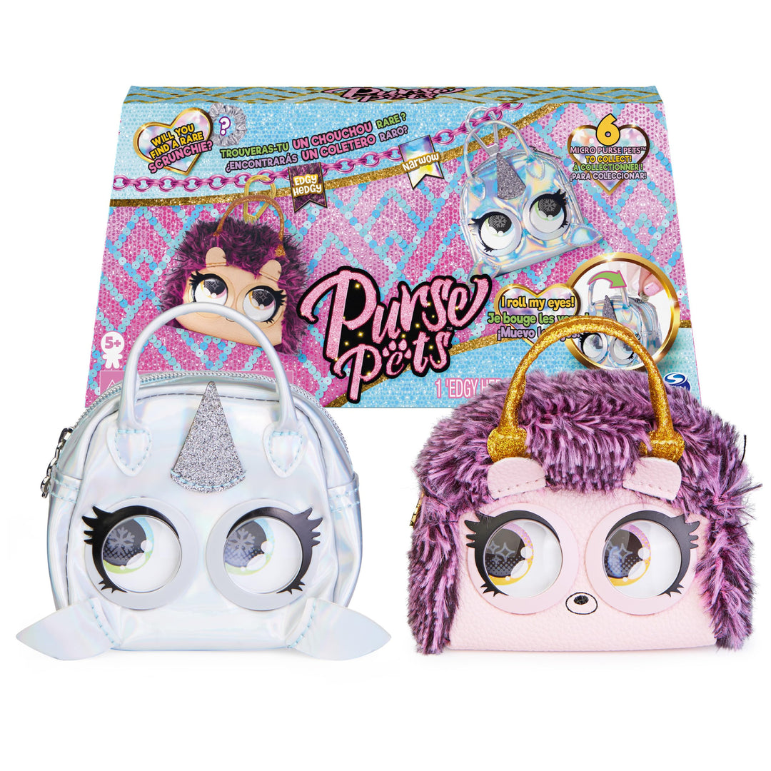 Purse Pets Micro – 2 Mikrofone – Mini-Begleiter für Handtaschen – 2 kleine Tiere zum Aufhängen Gürte