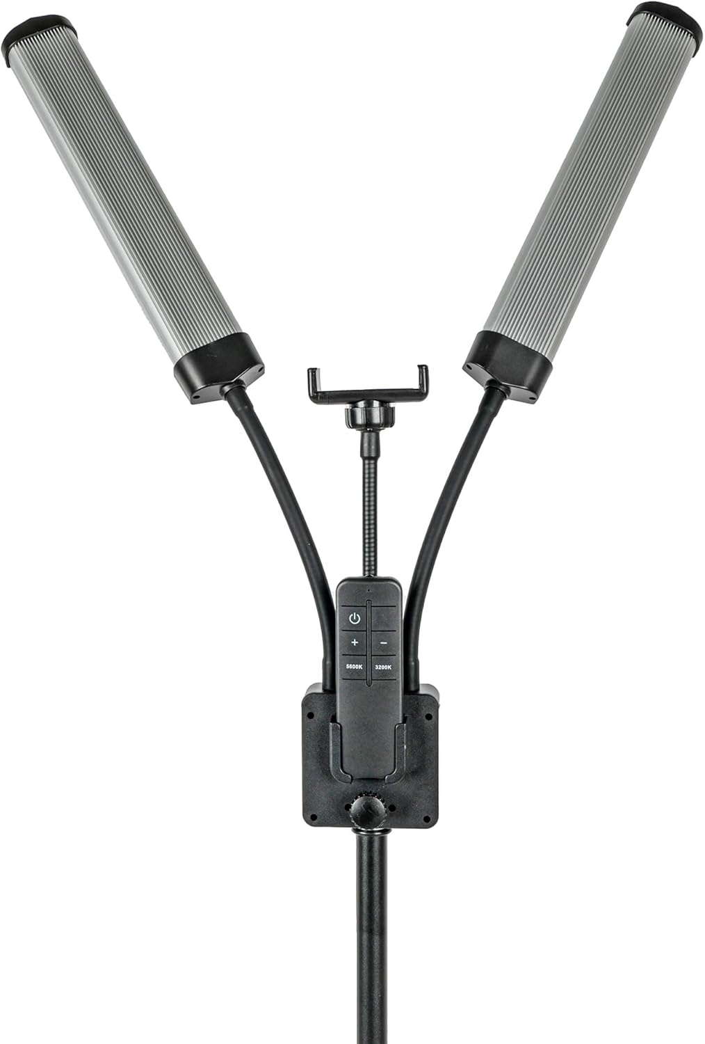 Dual Arm LED-Schönheitslicht für Wimpernverlängerung Make-up Maniküre dimmbar mit Handyhalter