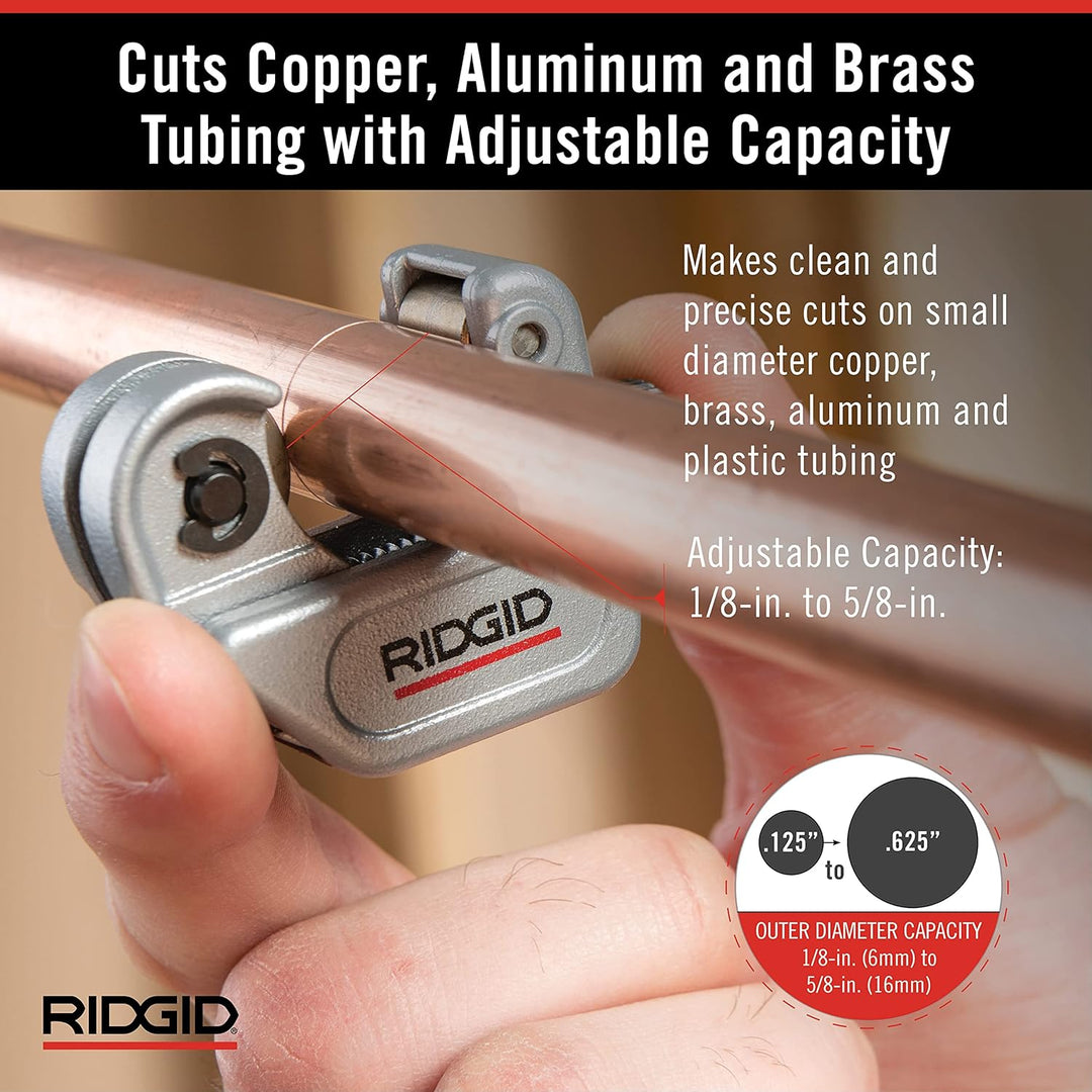 RIDGID 32975 Kupfer Rohrschneider 3 - 16 mm 1/8-inch to 5/8-inch Single, 1/8-inch to 5/8-inch Single