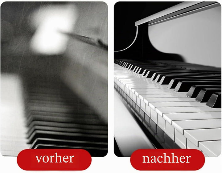 2 Stück Klavierlack Politur und Reiniger 120ml,Klavier Zubehör, Klavierlack Hochglanz – Sanft Kratze
