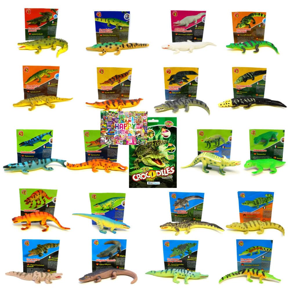 Bundle mit Blue Ocean Crocodiles Sammelfiguren 2025 - Planet Wow Krokodil Figur - Alle 20 Figuren -